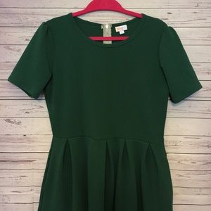 Lularoe Women's SZ XL Green Textured Nicole Dress
